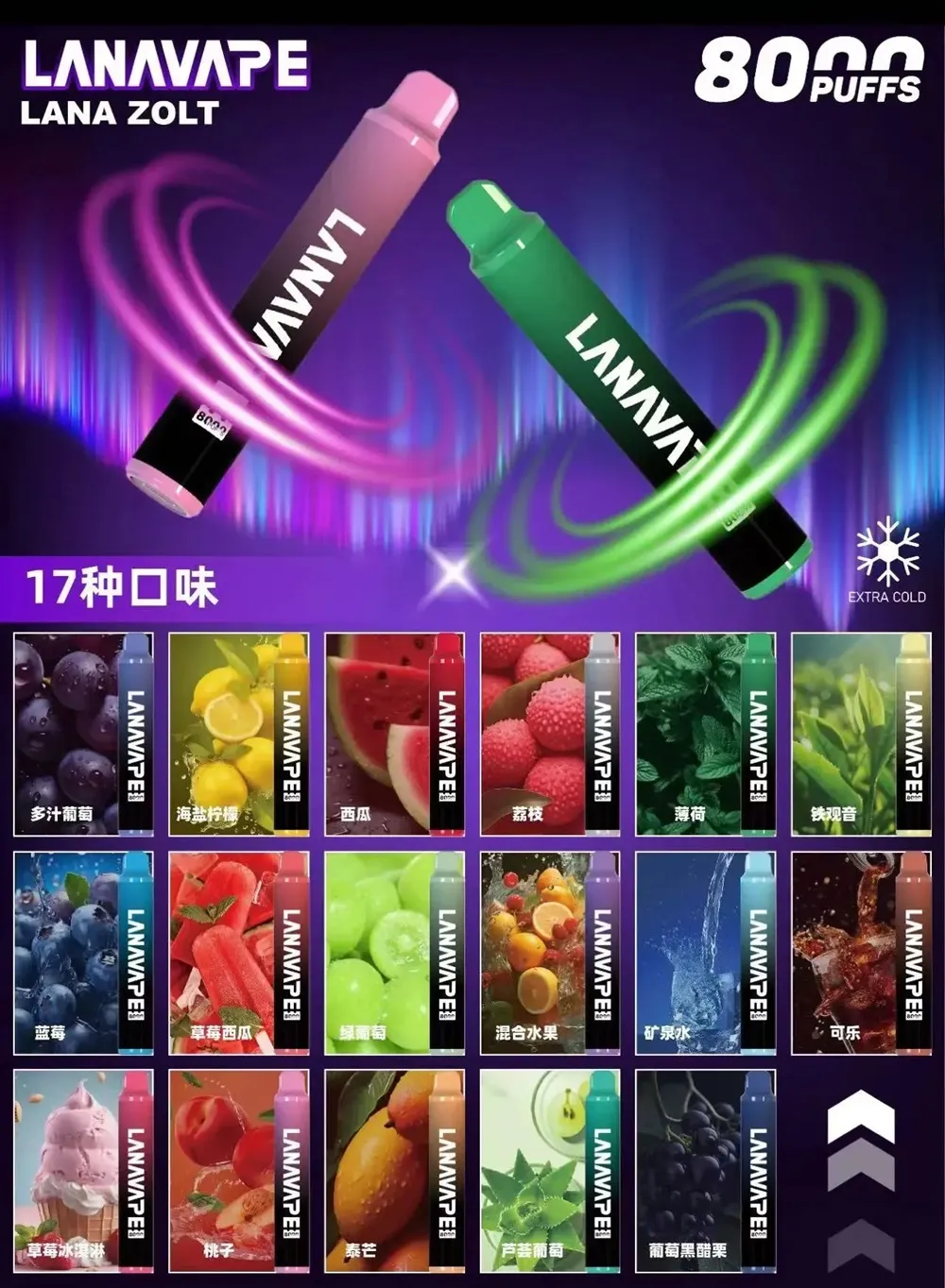 叮啞架上｜拉娜 拋棄式 8000口