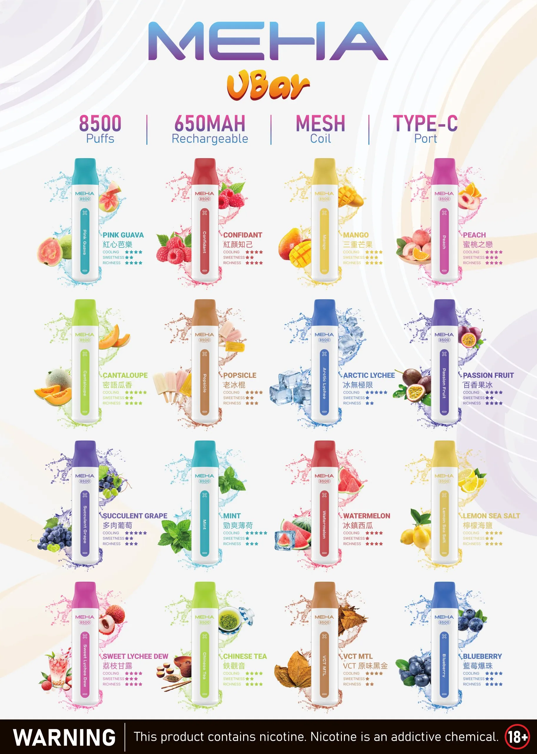 叮啞架上｜魅嗨 拋棄式 8500口